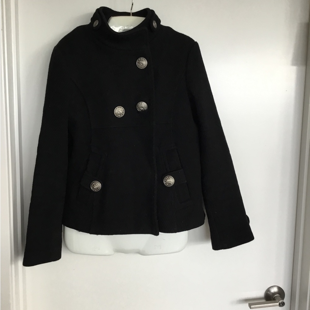 Steven Madden Black Button Down Blazer Size Mediu… - image 2